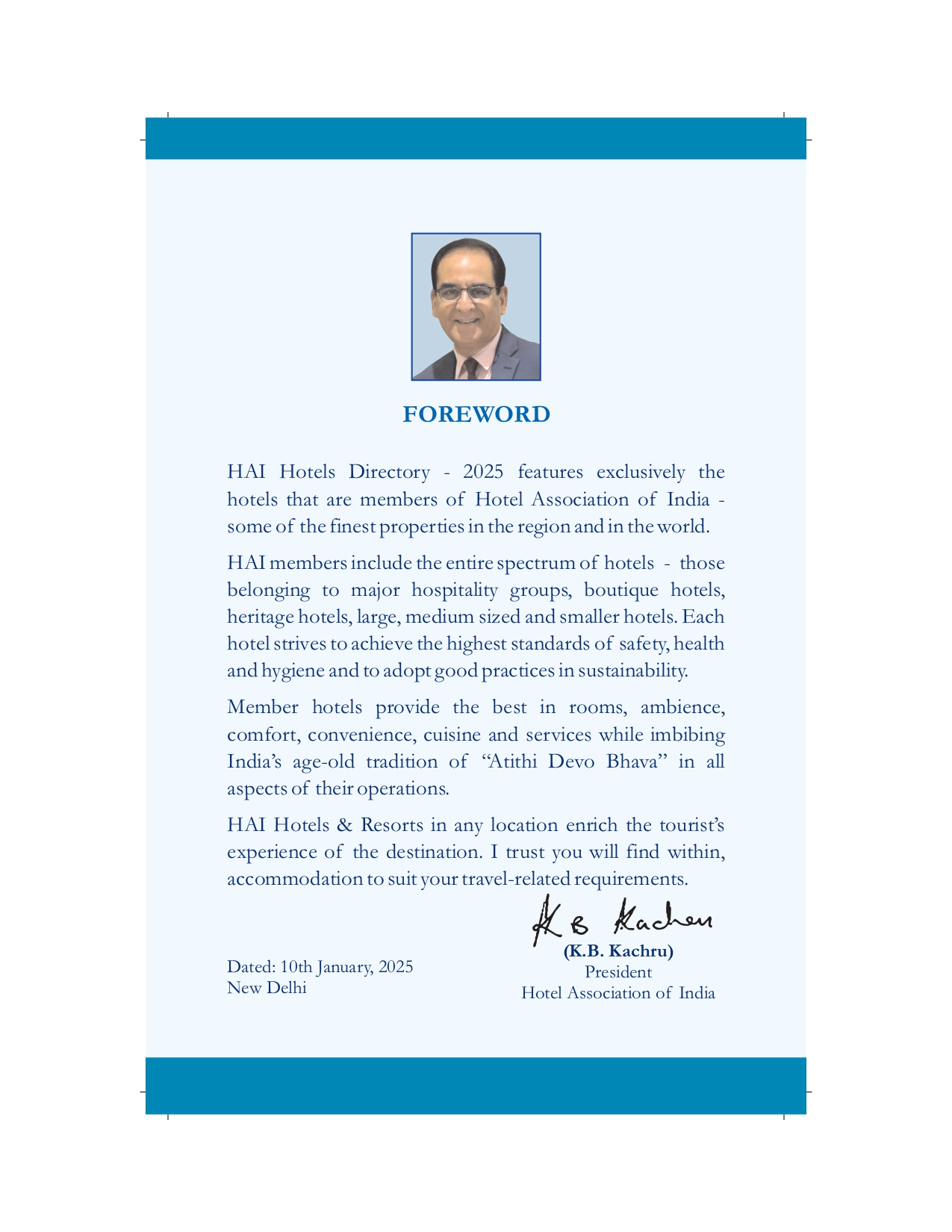 HAI Hotel directory 2015 Foreword